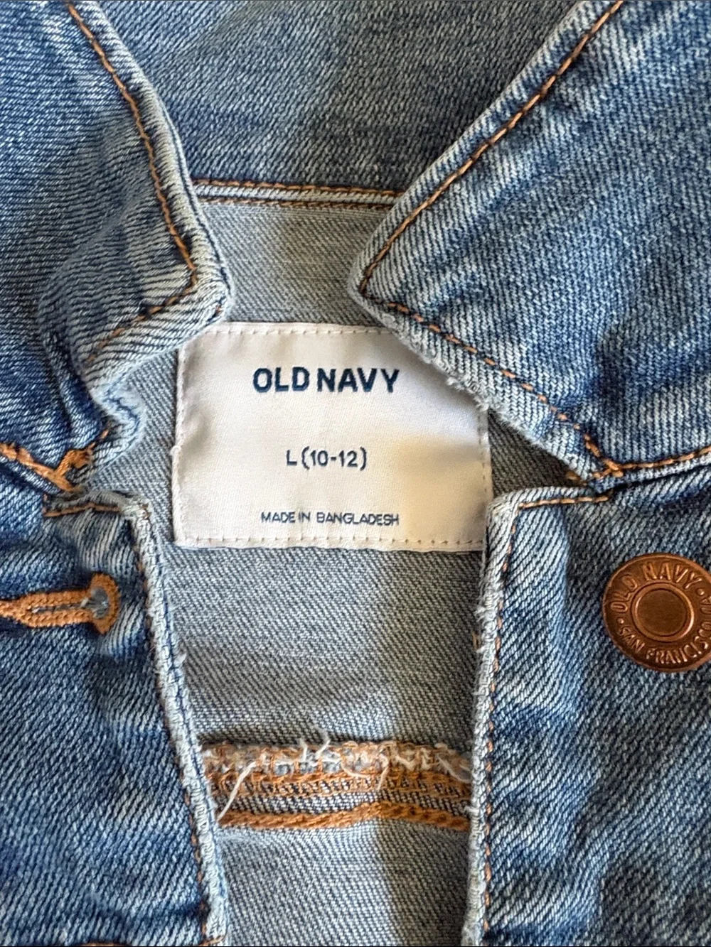 Girls Old Navy Medium Blue Denim Jacket